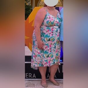 Torrid- floral- high low dress- size 4